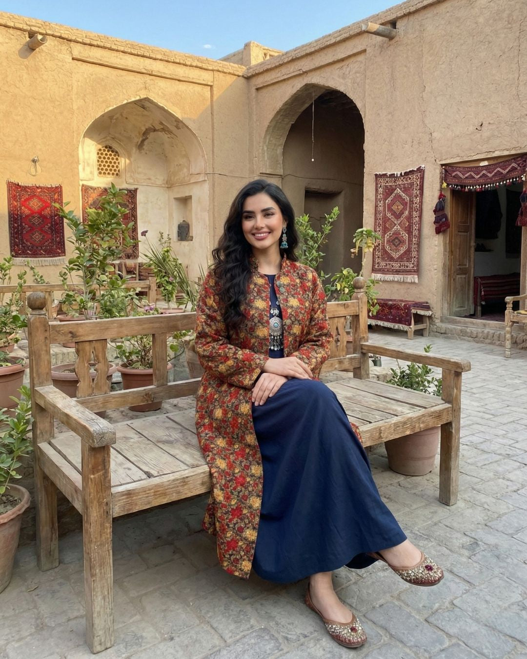 Royal Coat Collection | Chinar work